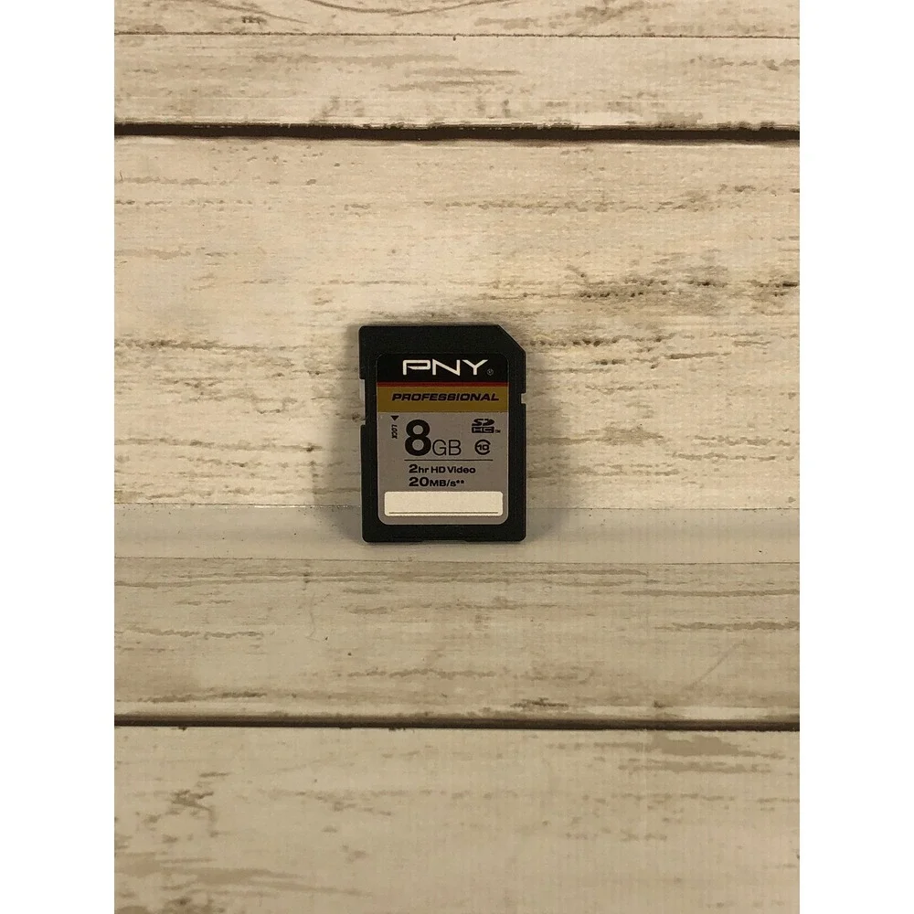 PNY Professional 8GB SDHC Memory Card Class 10 20MB/s HD Video Storage